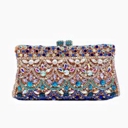 Diamond luxury design banquet handbag women's full rhinestone fashion evening Clutch Bag shinny Crystal Party Purse