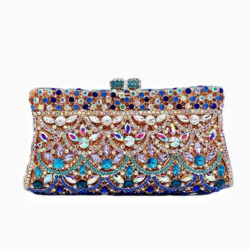 Diamond luxury design banquet handbag women's full rhinestone fashion evening Clutch Bag shinny Crystal Party Purse