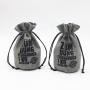Personalized Eco-Friendly Jute Gift Pouch Round Bottom Logo Printed Jute Burlap Wine Food Candy Christmas Gift Bag
