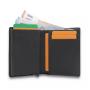 Mens luxury pop up wallet wholesale rfid blocking aluminum card case genuine leather slim bifold wallet