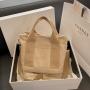 2023 New Folding Canvas Tote Bag Plain Handbag Tote Bag Women Fashion Luxury Handbags For Men