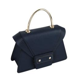 Manufacturer Latest Metal Top Handle Womens Handbags High Quality Faux Leather Fashion Unique Custom Logo Flap Ladies Hand Bags
