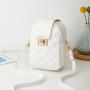 Hot Sale Women's PU Small Square Messenger Bag New Fashion Simple Single Shoulder Crossbody Phone Bags for Women Lady Purse