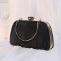 Popular glitter gradient clutch purse chain crossbody bag evening bags handbag gold shiny clutch bag for ladies