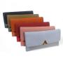 Simple Design Ladies PU Leather Women Foldover Slim Wallet With Zipper Bag