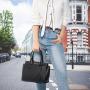 LOVEVOOK&REALER Women Fashion Frosted PU Handbags Extra Strap Crossbody Shoulder Bags.