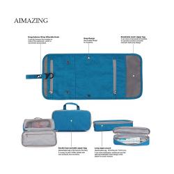 Hot Sale Cosmetic Organizer For Women and Men Customized Logo Hanging Toiletry Travel Bag Makeup Bag Kit