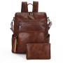 XL341 Vintage Casual Anti Water Women's Crossbody Bag Ladies Backpack Lightweight Senior PU leather dual-purpose Shoulder Bag