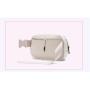 Custom Logo White Outdoor Fitness unisex Versatile Plush Crossbody Bag Lambswool Fleece Sling Waist Belt Bag