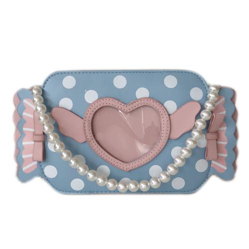 Lovely Candy Design Ita Bag  Lolita Style Ita Bag Custom Ita Bag With Clear Window