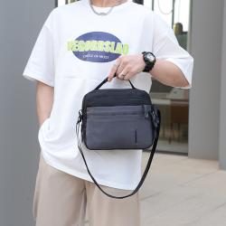 Black Men's Bags Single Shoulder Backpack Business Leisure Messenger Bag Fashion Purse Bags 2024
