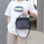 Black Men's Bags Single Shoulder Backpack Business Leisure Messenger Bag Fashion Purse Bags 2024