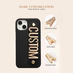 Customize Designer Leather Protective Phone Case Cover For Iphone 13 12 14 15 Pro Max 15 Plus Phone Cases With Letters Custom