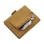 Custom Minimalist Business Card Wallet Pu Leather Credit Card Holder Men Card Holder With Metal Zipper Pocket And RFID Blocking