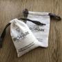 White Soft Muslin Cotton Packaging Drawstring Pouch