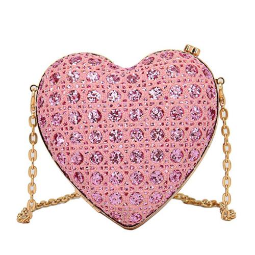 KBW603 Hot Sale Heart Shape Women Bag New Fashion PU Cute Girls Shoulder Crossbody Ladies Clutch Evening Bag