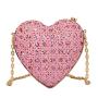 KBW603 Hot Sale Heart Shape Women Bag New Fashion PU Cute Girls Shoulder Crossbody Ladies Clutch Evening Bag