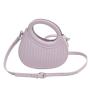 ZR240 Small Crowd Design Western-style Women's 2023 New Spring Versatile Solid Color Messenger Bag Pleated Shoulder Bag