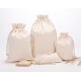Factory Wholesale Cotton Canvas Rice Bag Drawstring Bunched Mouth Dust Bag Fashionable Environmental Food Packaging