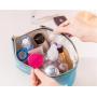 Large Capacity PU Leather Printing Travel Make Up Pouch Portable Waterproof Zipper Cosmetic Bag for Women