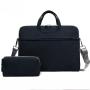 Waterproof Laptop Bag PU Matte Laptop Bag Plush Shockproof One Shoulder Laptop Bag 14/15.6-Inch Briefcase