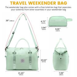 LOVEVOOK Weekender Bag Purse for Women Cute Travel Luggage Tote Gym Duffel Bag with Toiletry Pouch Carry On Overnight Bag Girls