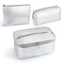 3 Piece Makeup Bag Private Label Clear Cosmetic Box Packed Kids Makeup Kit Box For Professionals Full Set With Makeup Item