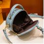 2024 Custom Logo Mirror Crocodile Vegan Leather Handbag For Women Round Purse