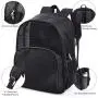 Gelory Wholesale Heavy Duty Semi-Transparent Mesh Sports Backpack See Through College Student Backpack