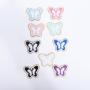 Cute Pattern Patch Bowknot Butterfly Flower Chenille Patches Bag Hat Clothing Glue Backing Embroidery Adhesive Patches Stickers