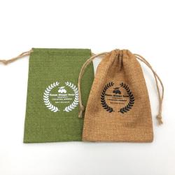 Custom Printed Burlap Jute Christmas Santa Sack Christmas Gift Bag
