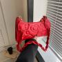 2023 New Pu Women Fashion Handbags Embossing Metal Zipper Wholesale Women Handbags Solid Niche Designer Shoulder Bags