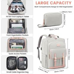2023 LOVEVOOK 2pcs Business custom Waterproof Vintage computer bags oxford daypack school travel laptop backpacks Unisex usb