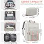 2023 LOVEVOOK 2pcs Business custom Waterproof Vintage computer bags oxford daypack school travel laptop backpacks Unisex usb