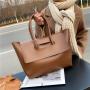 Women's tote bag new high-end feel portable versatile retro large bag