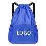 BSCI Factory Custom Bundle Pocket Drawstring Training Backpack Waterproof Travel Daypack Gym Sport Draw String Back Bag