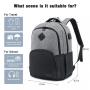 LOVEVOOK Water Resistant 17 15.6 inch Canvas Laptop Bags Backpack with USB Charging Casual Travel Men Women Laptop Backpacks