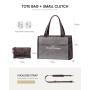 LOVEVOOK 2024 retro computer handbag high quality women's daily office shoulder bag for school travel work women laptop tote Bag