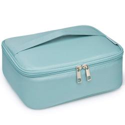 Gelory Travel Makeup Bag Large Cosmetic Bag Makeup Case Organizer for Women and Girls