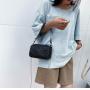 2024 New Korean Style Simple Shoulder Bag Fashion Underarm Bag Handbag Cylinder Chain Strap Crossbody Bag