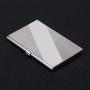 OEW114 Custom Logo Business Name Card Case Stainless Steel PU Leather Slim ID Card Holder For Office Gift Laser Printing