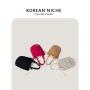 Large Capacity Cotton Rope Material Soft Portable Handbag Shoulder Bag With Design Shopping Bags Women Shoulder