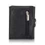 Custom Minimalist Men Wallets PU Leather Aluminum Slim Wallet Mens Pop Up Card Holder