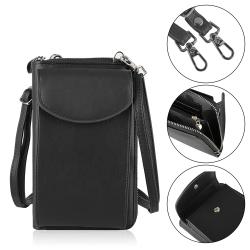 Soft and Durable PU Leather Crossbody Cell Phone Bag for Women Wallet Purse