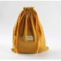 High Quality Custom Label Pouch Drawstring Bag Lining Velvet Fabric Gauze Cotton Dust Cosmetic Gift Packaging Bag