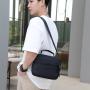 Black Men's Bags Single Shoulder Backpack Business Leisure Messenger Bag Fashion Purse Bags 2024