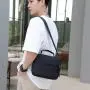 Black Men's Bags Single Shoulder Backpack Business Leisure Messenger Bag Fashion Purse Bags 2024