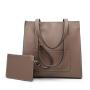 High Quality Custom PU Leather Tote Bag For Women Top Fashion Business Waterproof Shopping Ladies Tote Bag