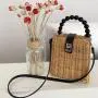 OEM ODM Sac A Main En Rotin Femme De Plage Bolsa Feminina Bali Woven Women Ladies Vintage Mini Rattan Beach Sling Tote Bags