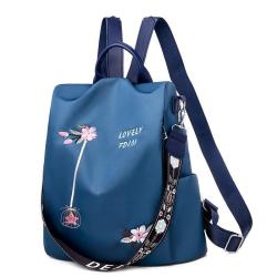 CCF404 New Fashion Flower Embroidery Backpack Fashion Women Oxford Cloth Large Capacity Ladies Backpack Tote School Bags